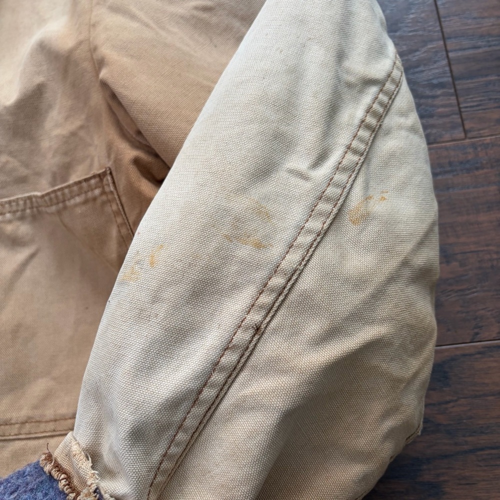 Vintage Dickies Blanket Lined Distressed Chore Barn Winter Coat - Picture 12 of 16